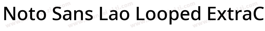 Noto Sans Lao Looped ExtraCondense字体转换